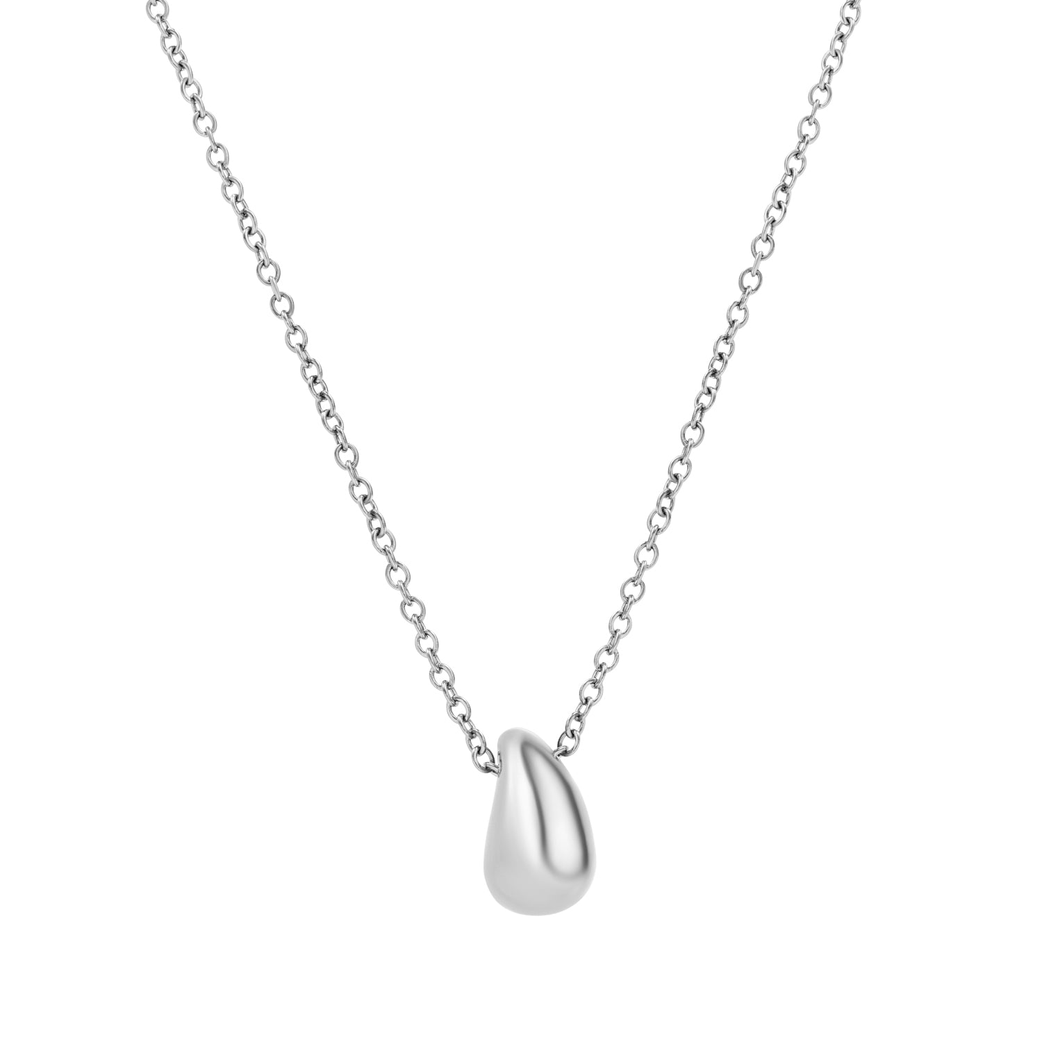 Waterdrop ketting zilver waterproof