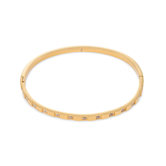 Zirkonia bangle armband 18k goud verguld waterproof
