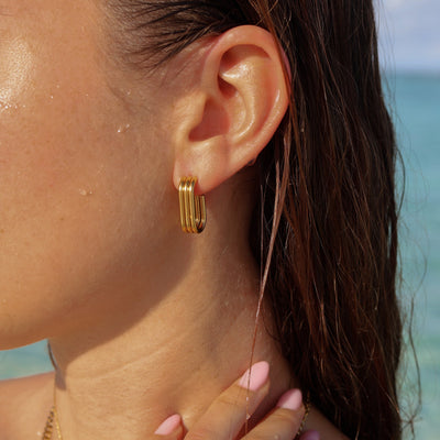 Geometric shape earrings