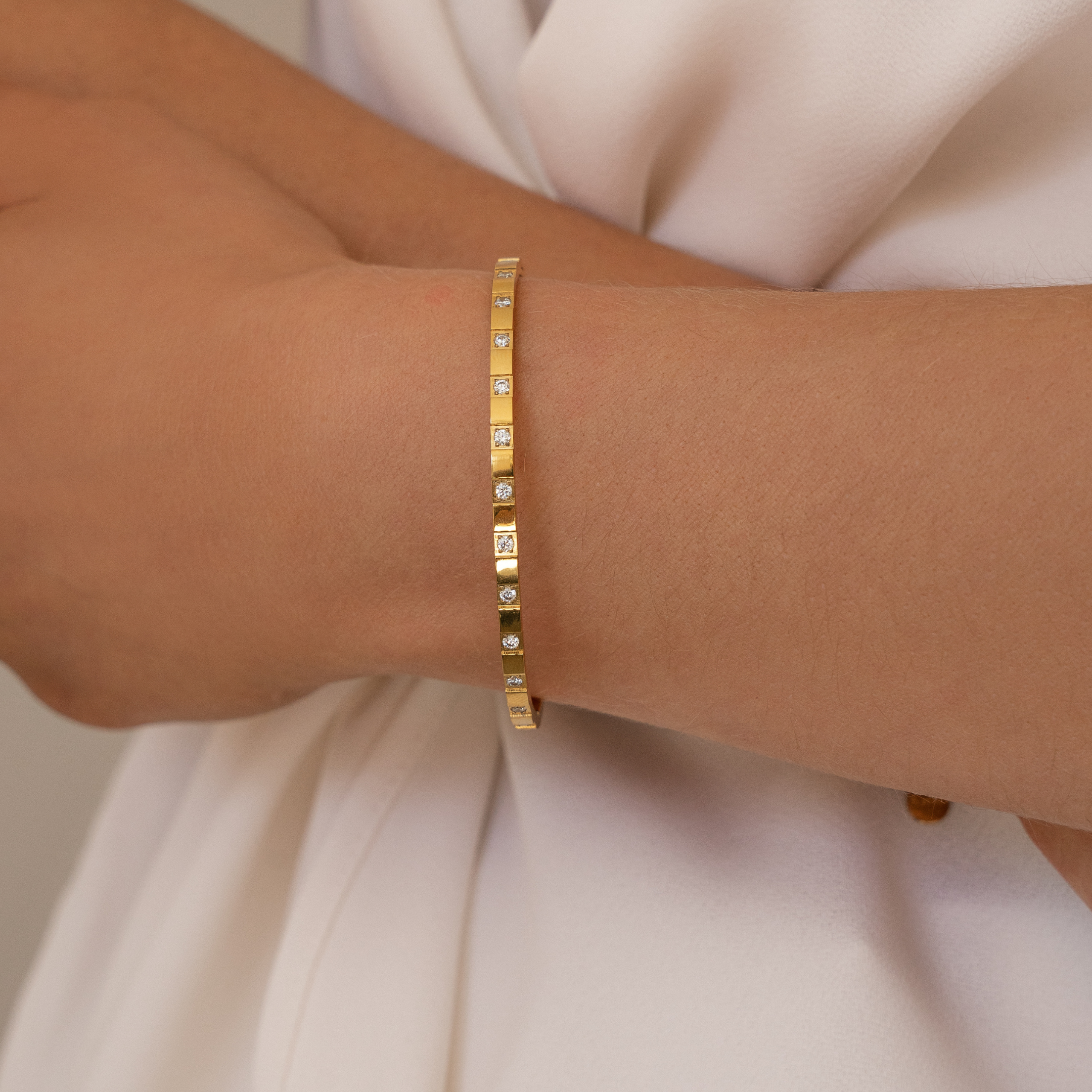 Zirkonia bangle armband